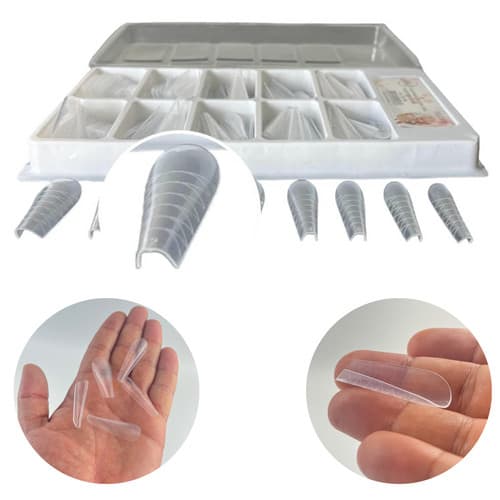 Molde F1 Mandorla Unha de Gel Profissional Polygel 100 Unidades