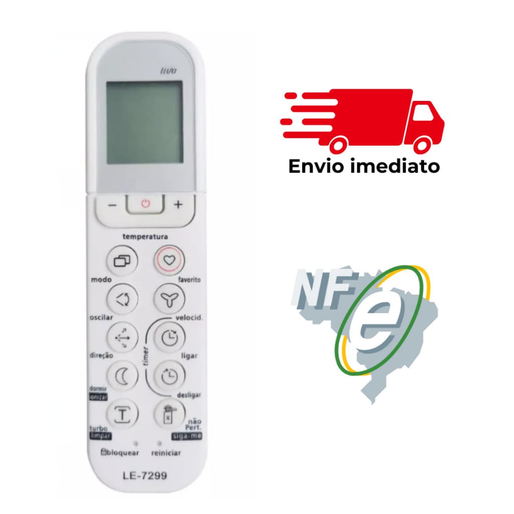 Controle Remoto Ar Condicionado Split Live Midea Atende Linhas Liva E Vize
