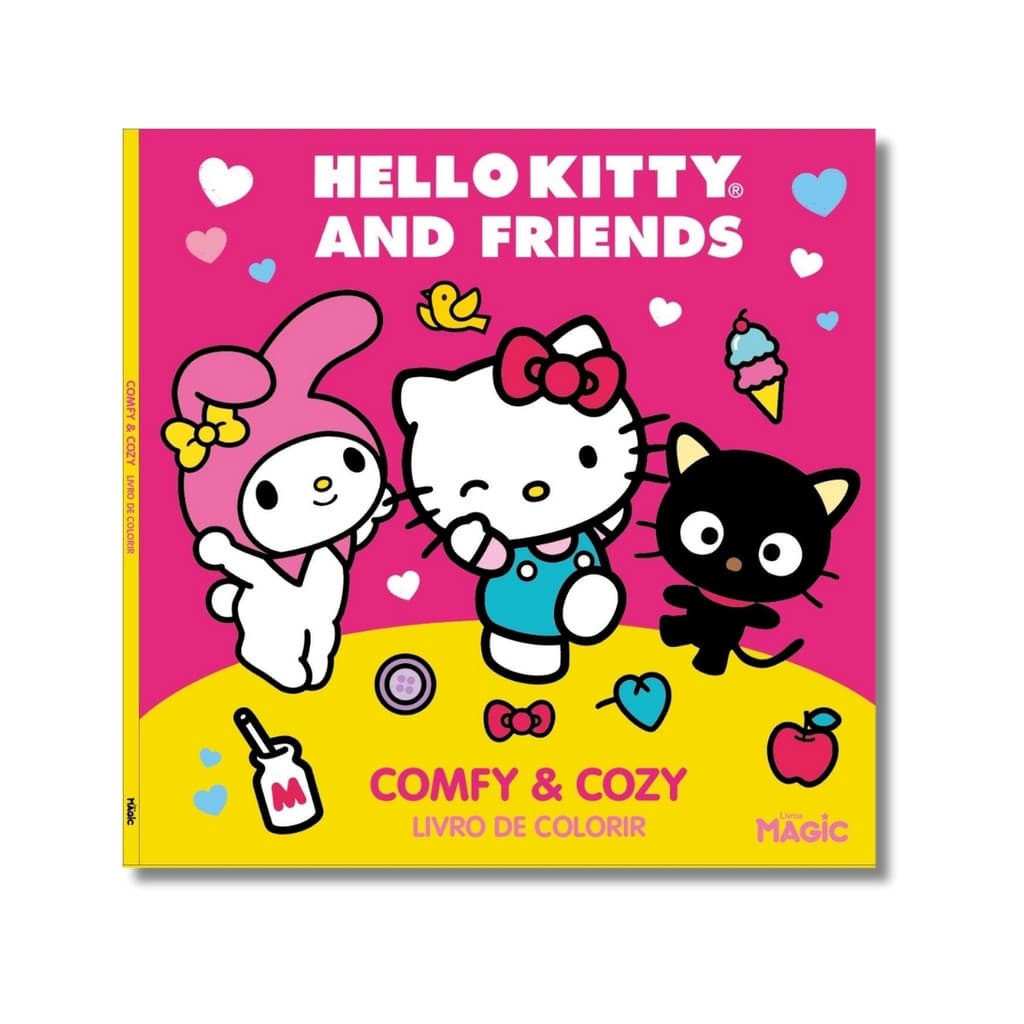 Livro de Colorir Infantil Hello Kitty And Friends Coloring