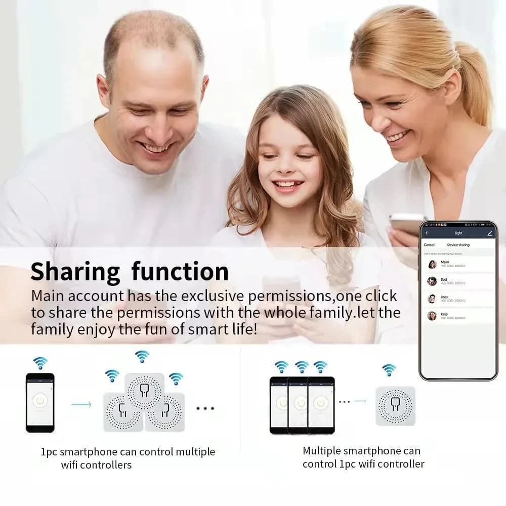 Módulo Interruptor Inteligente Tuya WiFi Suporta Controle 1 canal Funciona com Alexa, Google Home abbot store
