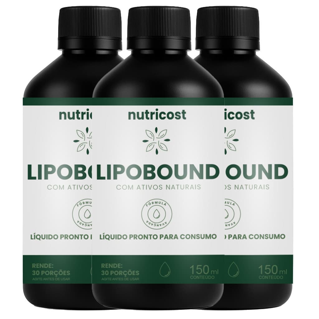 3x LIPOBOUND 150ML | SUPLEMENT ALIMENTAR | ORIGINAL - ENVIO IMEDIATO
