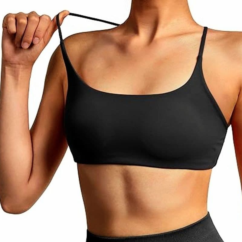 Top Faixa Fitness Confortável Com Bojo Dia Dia Moda Suplex Cores