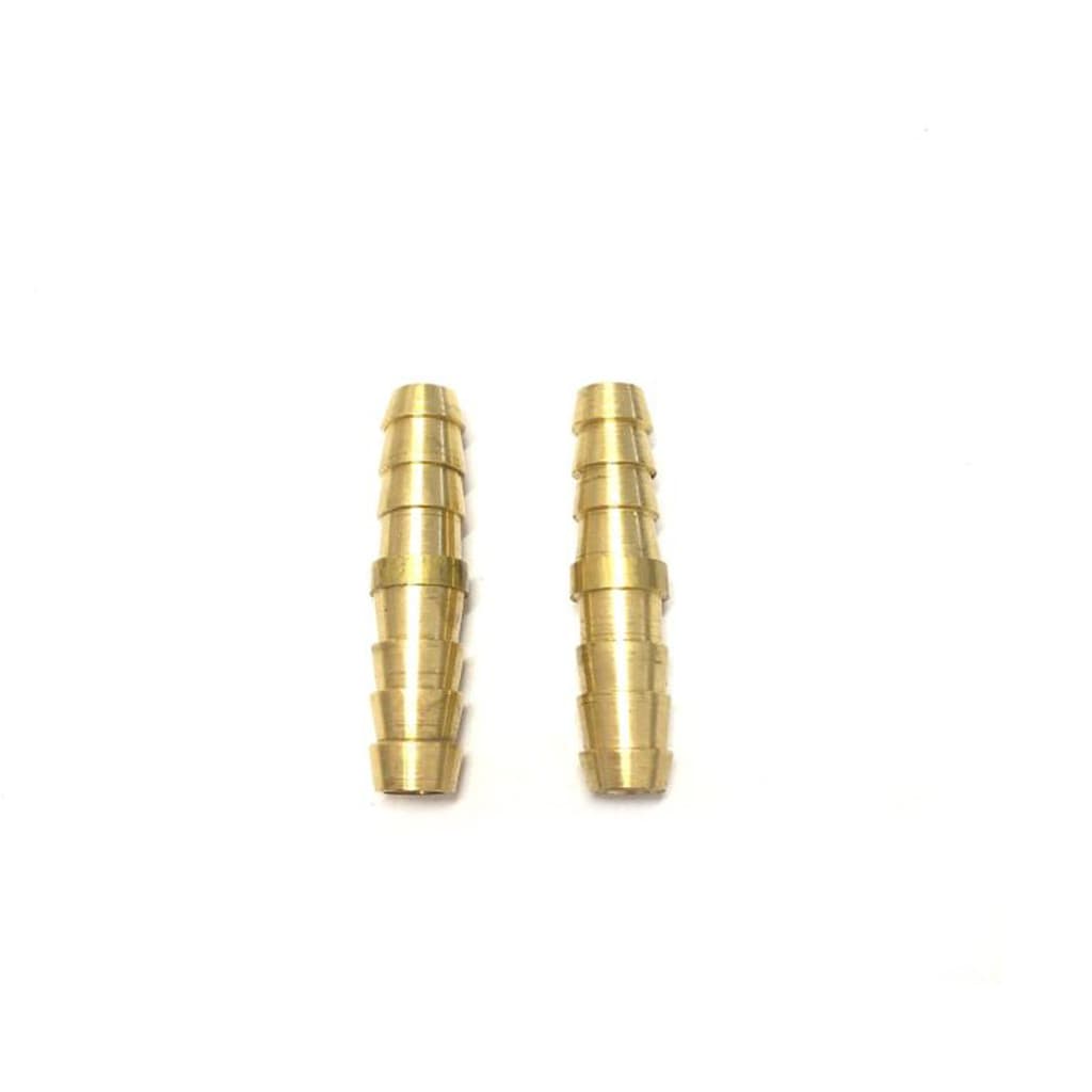2 Emendas Espigão Mangueira 5/16 8 mm Latão