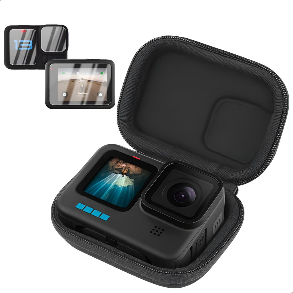 Estojo Case Protetor + Película De Vidro Para GoPro Hero 13