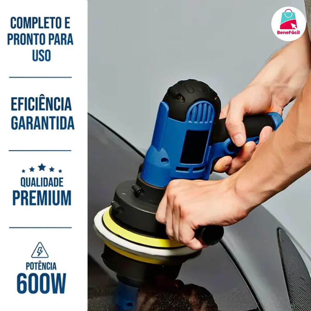 Lixadeira Politriz Multifunções para Uso Automotivo e Parede, 110V e 220V
