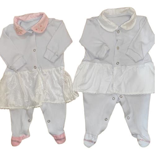 Macacão De Bebê Menina Recém Nascida Com 2 Peças Roupa Bebe
