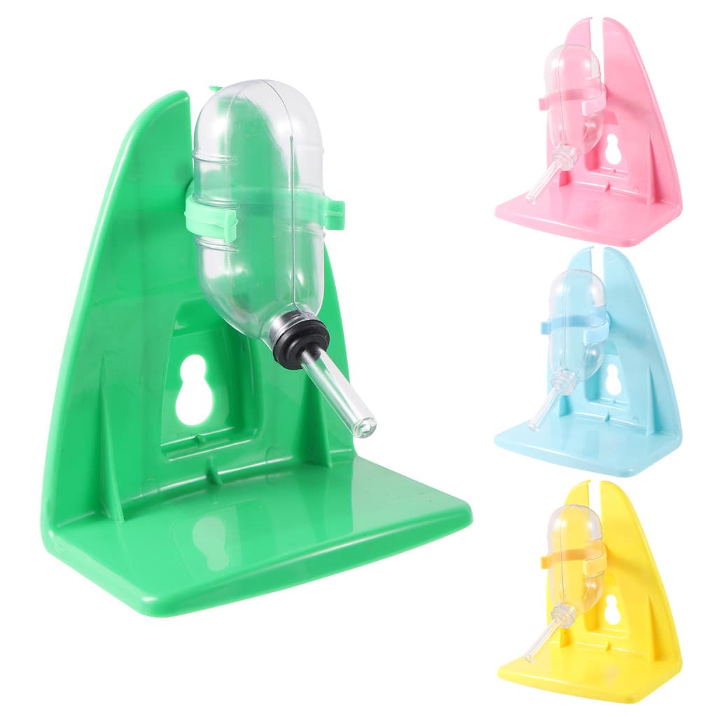 Bebedouro Para Gaiola De Hamster , 60ml Com Suporte , Adequado Garrafa De Bebida De Coelho Urso Dourado