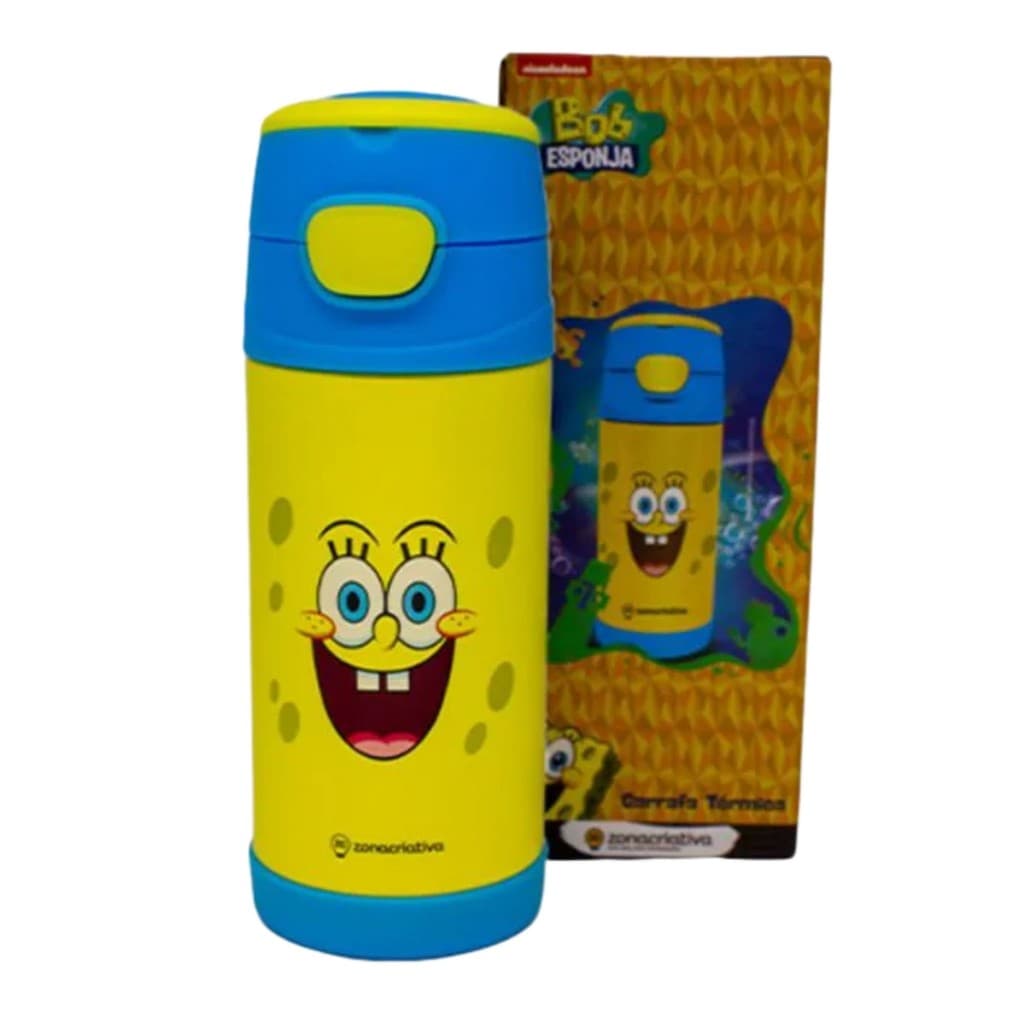 Garrafa Térmica Top Handle Bob Esponja 350ml