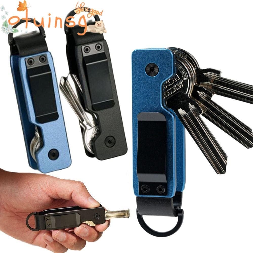 Organizador De Chaves OTUINSG , Porta-Minimalista De Metal , Compacto Contém 2-5 Fob Ao Ar Livre
