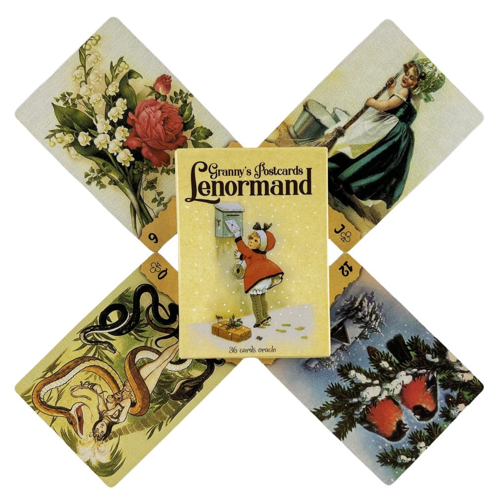 Cartões Postais Cartas Lenormand Oráculo De Baralho De Adivinhação De Tarot