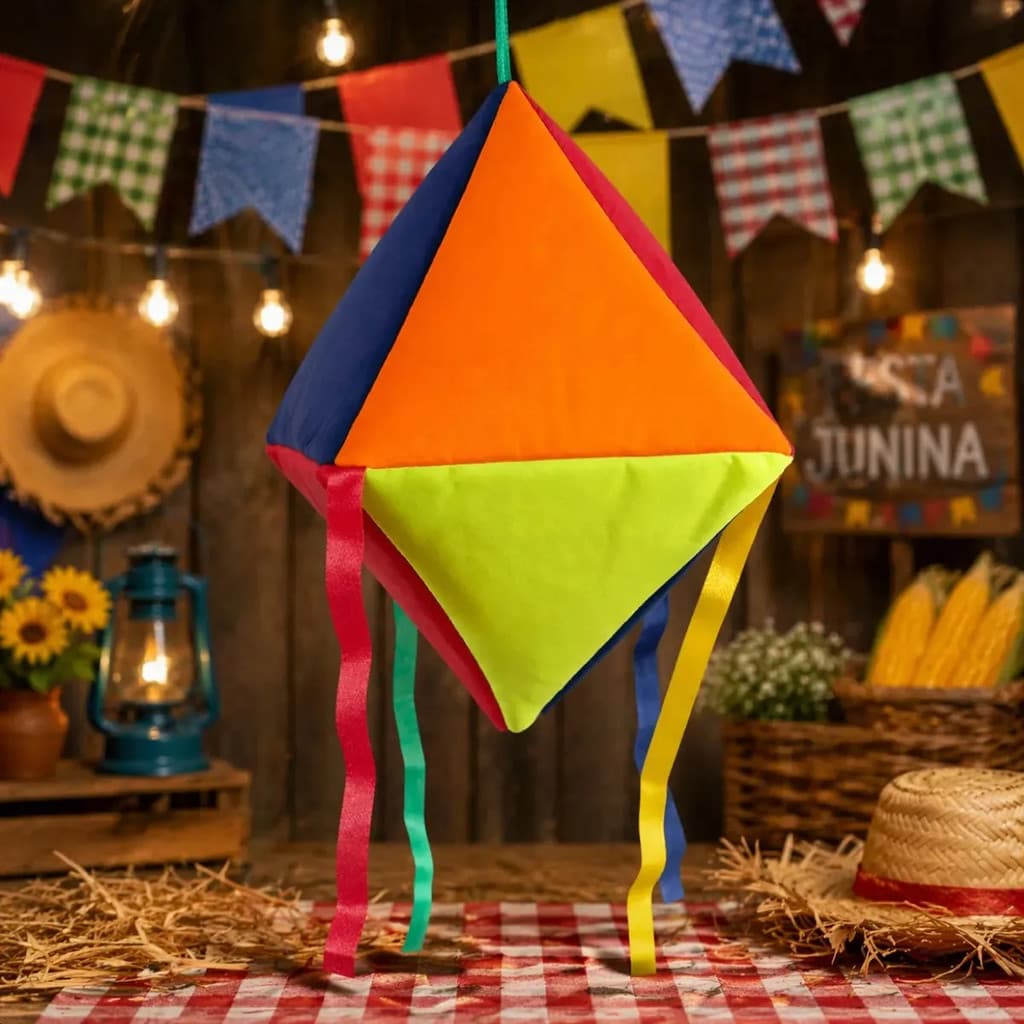 Balão de Nylon Grande Colorido Decorativo Festa Junina