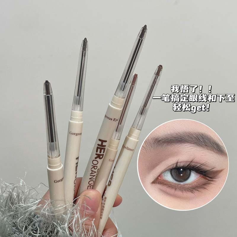 HERORANGE~Lápis Delineador em Gel Subtle Inspiration, à prova d'água, não borra, de longa duração, sombra 3D para inicia