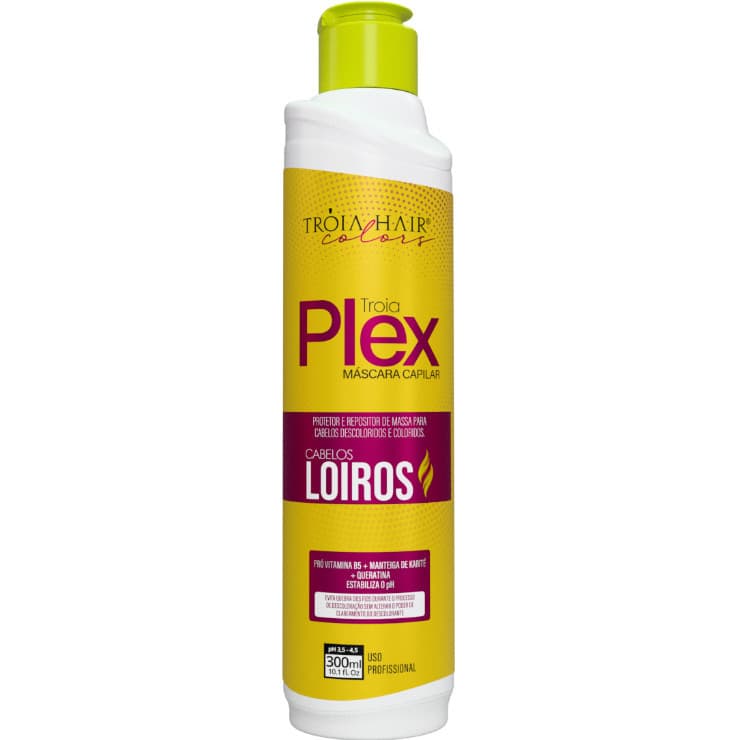 Troia Blond Plex - Tratamento Fortalecedor Pré e Pós-Descoloração - Troia Hair 300ml