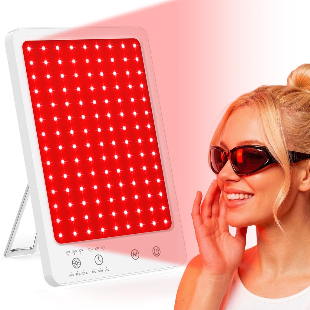 Dispositivo de terapia de luz vermelha, aparelho de beleza com painel de luz grande, clareamento corporal e, remo