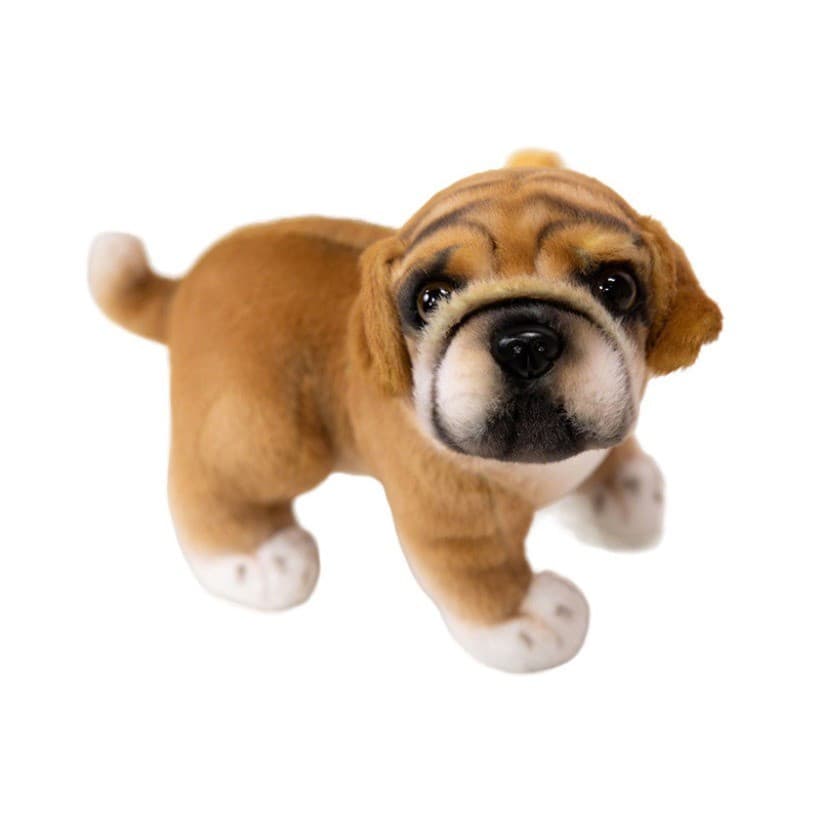 Super Macio Toque Simulado Filhote De Cachorro Brinquedo De Pelúcia Bulldog Dálmata Boneca Crianças Conforto Plushie Pre