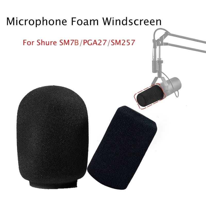 2PCS Windscreen for Shure SM7B,Microphone Pop Filter Cover,Mic Foam Cover Replacement Noise Reduction for SM7B PGA27 SM2