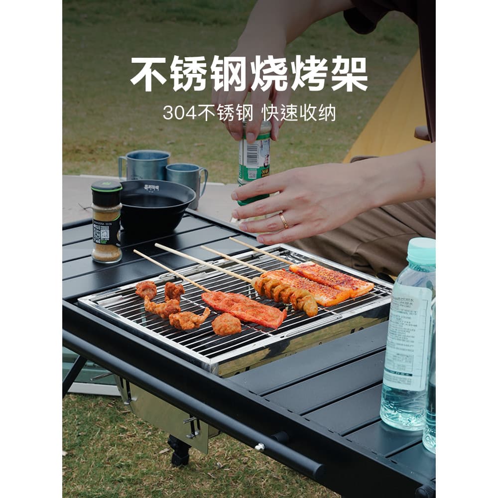 Himalaya churrasqueira churrasqueira ao ar livre igt uma unidade mesa de churrasco Ultra-leve portátil dobrável grelha a