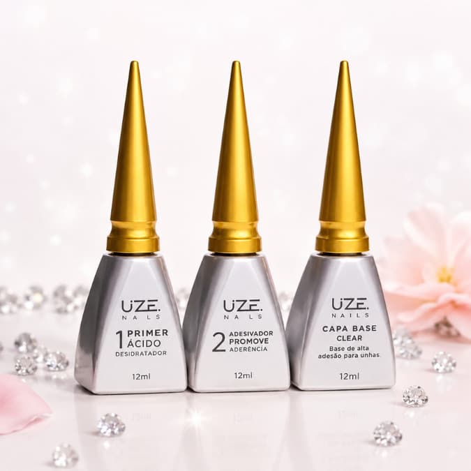 Kit Completo de Preparadores - Uze -  Passo 1 + Passo 2 + Capa Base