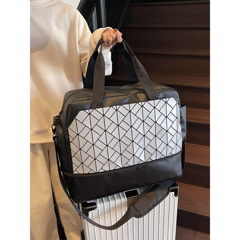 Bolsa de viagem de curta distância de grande capacidade feminina separação seca e molhada bolsa de ginástica 2025 novo e