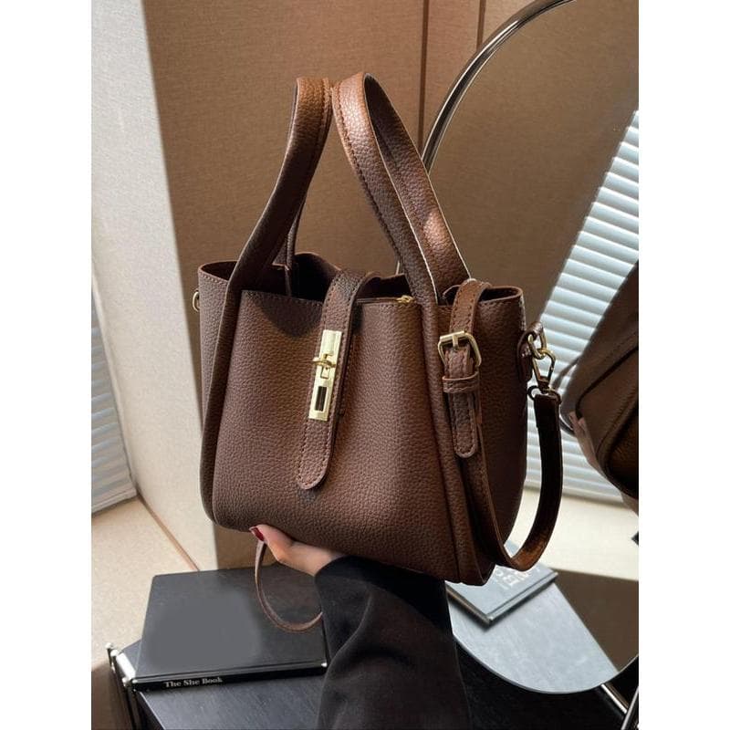 Bolsa de Mão Feminina Elegante e Minimalista, Bolsa Vintage Moderna de Material Durável, Bolsa Versátil e Estilosa para