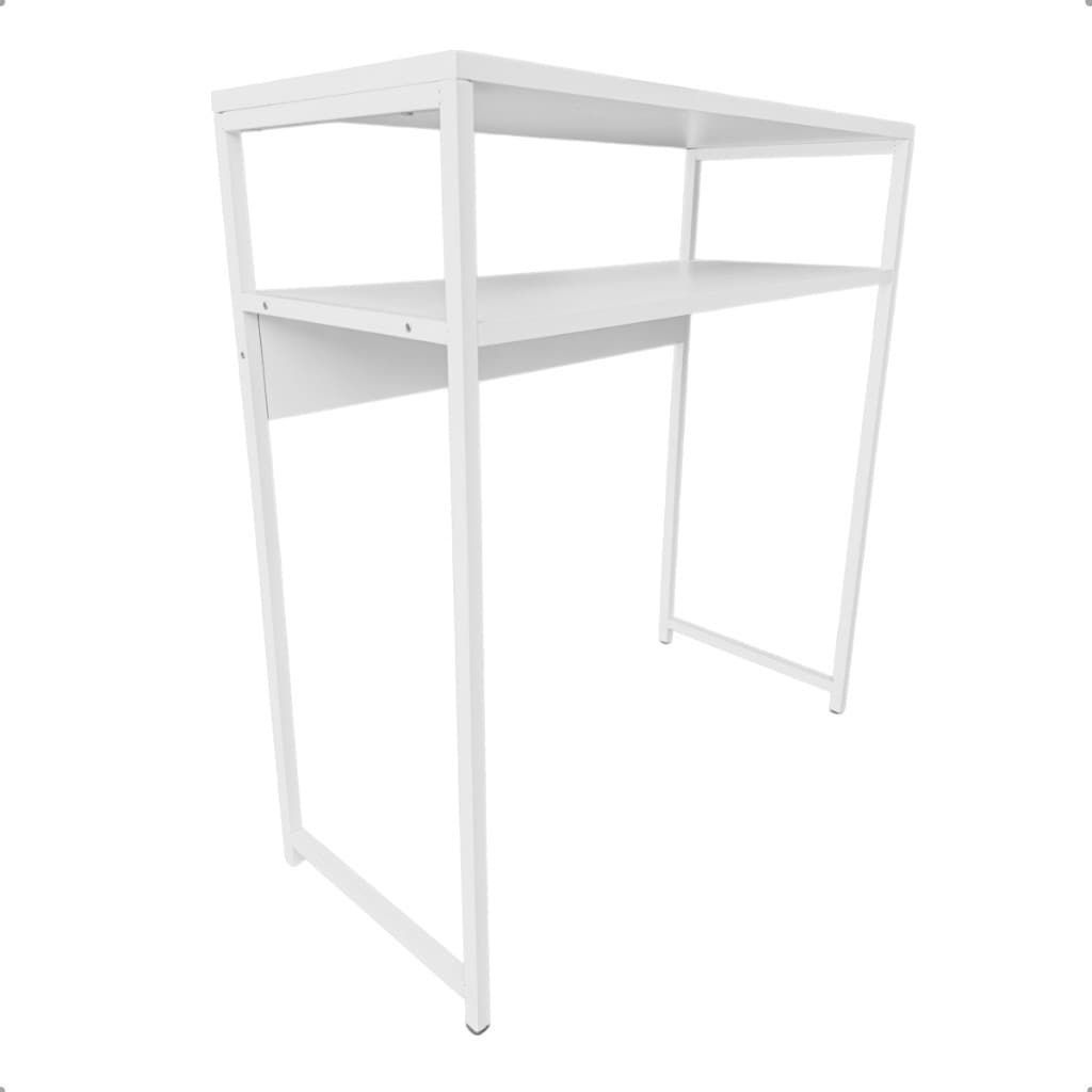 Mesa De Manicure Padrão Industrial Metalon Branco MDF Branco