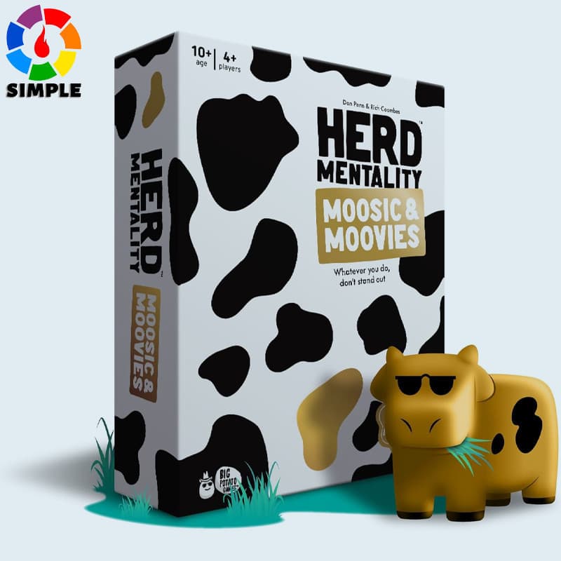 Herd Mentality Moosic and Moovies Board Game