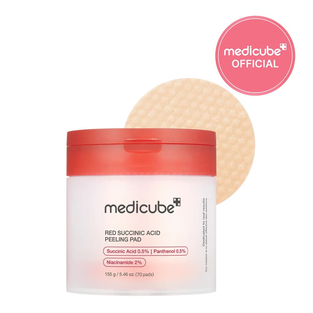 [medicube Official] Red Succinic Acid Panthenol Pads |  Niacinamide + Salicylic Acid care