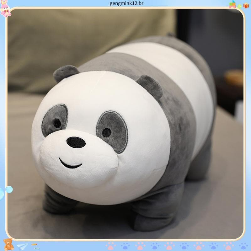 Três Ursinhos Brinquedos de Pelúcia, Panda, Urso Marrom, Boneca de Almofada de Urso Branco，Boneco De Pelúcia De Urso Se
