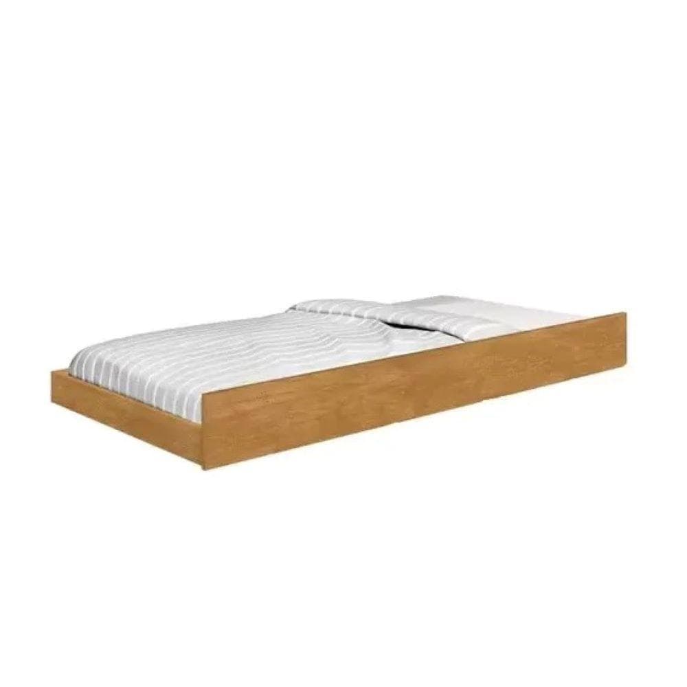 Cama Auxiliar Solteiro Eleganza Nature J&A Móveis