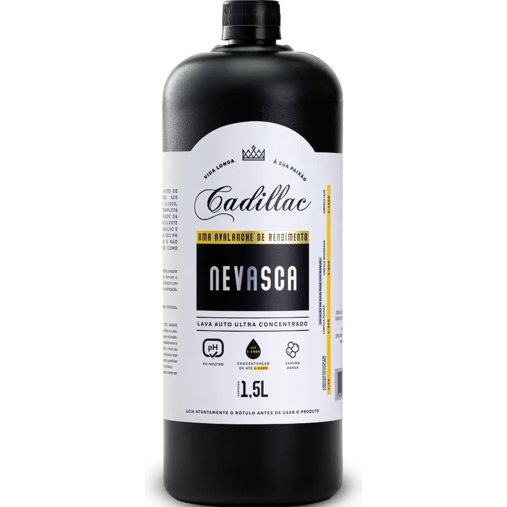 Lava Autos Neutro Nevasca 1,5l Cadillac 1:1600 Concentrado