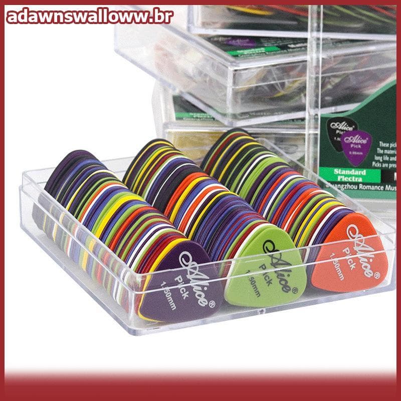 ADAWN 50pcs Palheta De Guitarra Acessórios Para Instrumentos De Espessura Mista