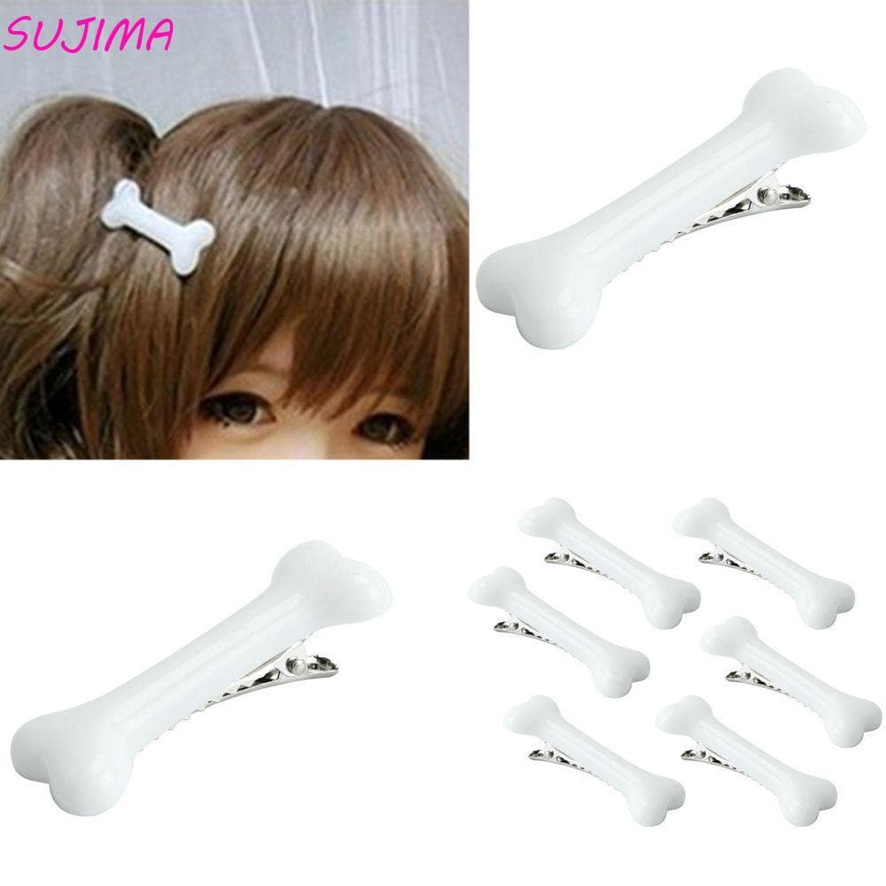 SUJIMA Grampo De Cabelo Personalidade Osso De Cachorro Design Acessórios Para Adorável Punk Charme Menina Headwear