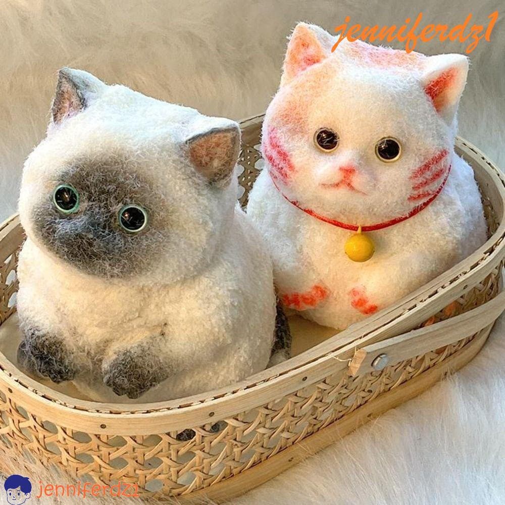 JENNIFERDZ1 Simulação De Brinquedos De Apertar Para Gatos , Brinquedo Colorido De Recuperação Lenta , Desenho Animado