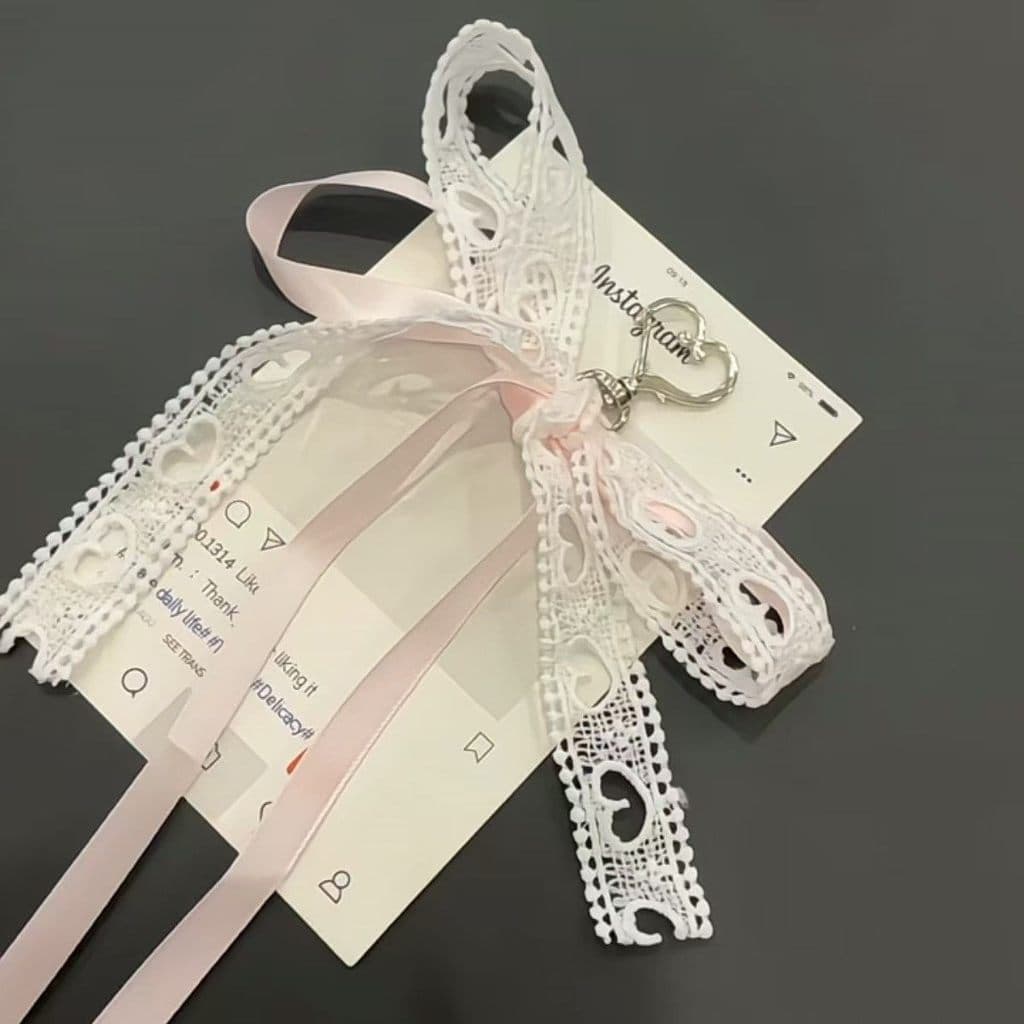 Renda menina coração arco saco pingente de fita de alto valor pingente decoração criativa pingente bonito chaveiro