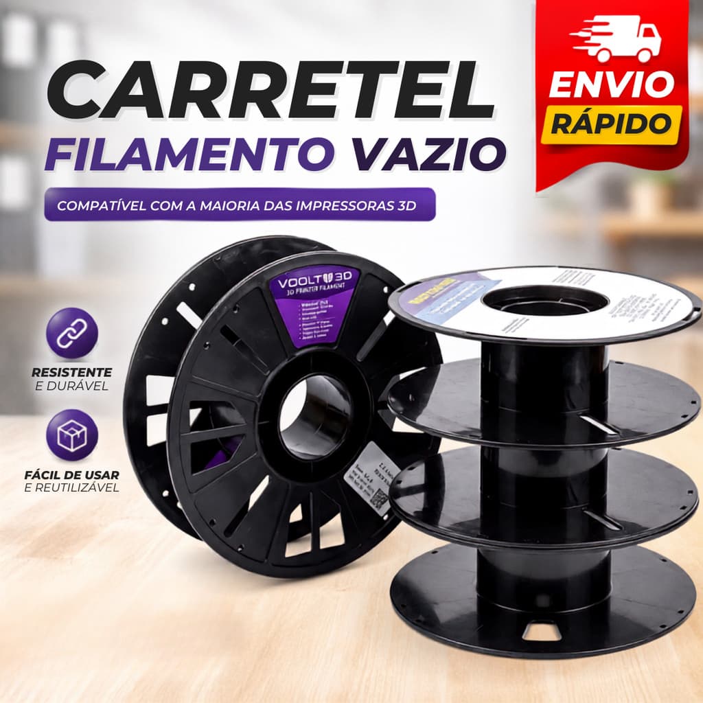 Carretel Plástico Vazia para Fios Linhas Cordas Fio de Malha Cabos e Artesanato 20cm x 6,5cm