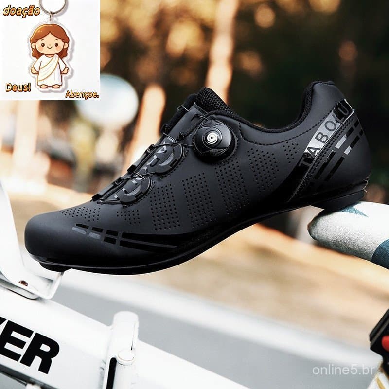Sapato Masculino Para Ciclismo Com Trava Spd Profissional/Tênis De Bicicleta