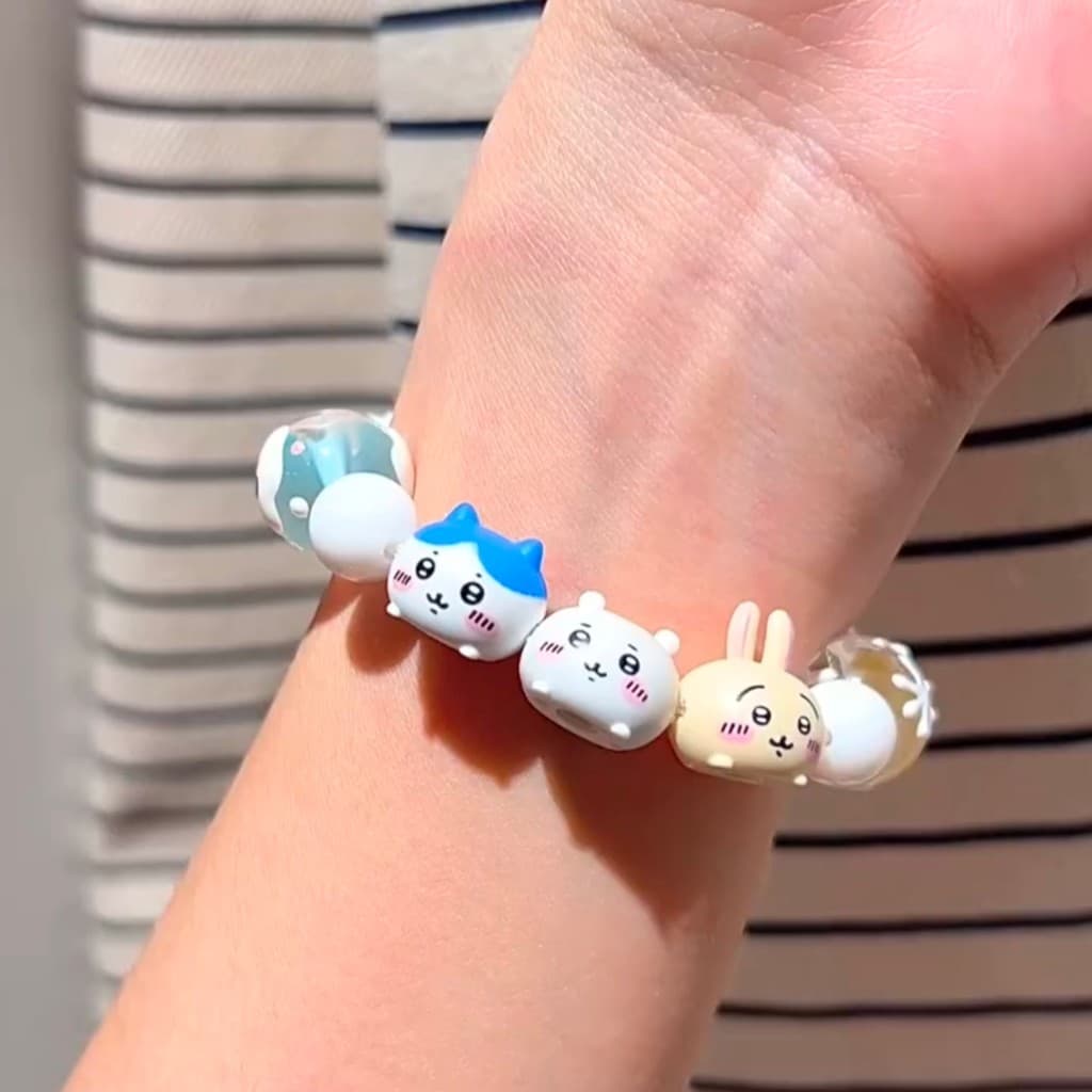 Usaqi pulseira Jiyi pequeno oito nicho Design contas frisadas Anime periféricos de alto valor jóias de festa de estudant