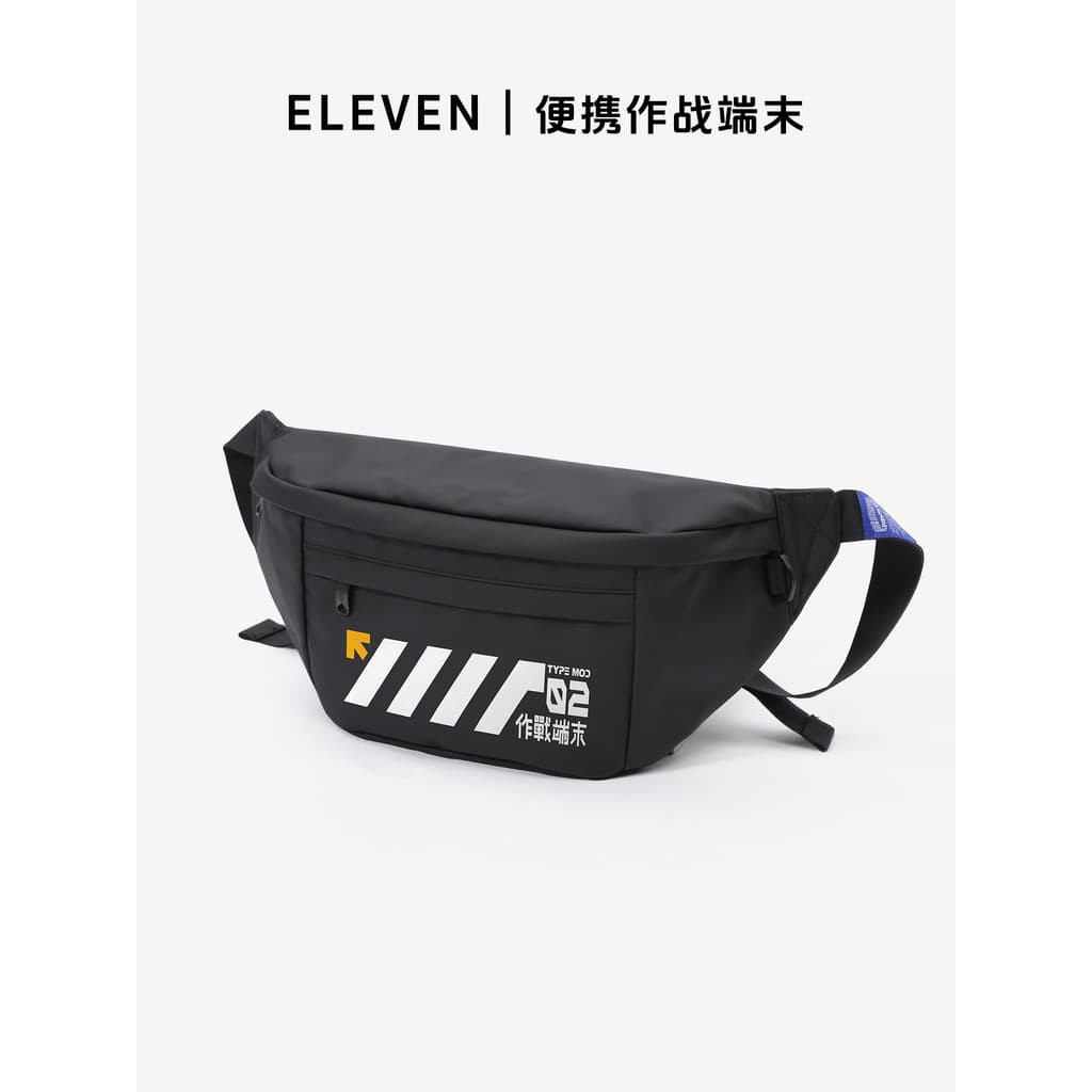 Bolsa mensageiro de grande capacidade de EVA, estilo funcional, bolsa de peito grande, mochila masculina de alta qualida
