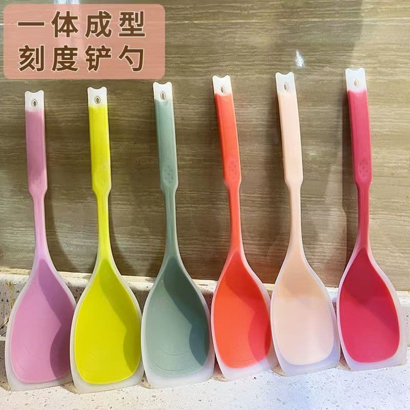 Colher de espátula de silicone multifuncional, resistente a altas temperaturas, colher de sopa de silicone multiuso, agi
