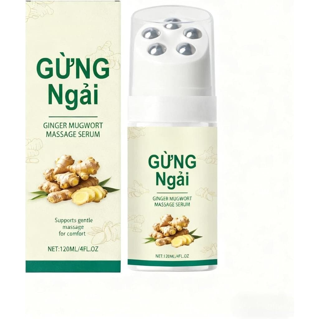 Líquido de Massagem com Gengibre e Artemísia, Suave, Nutritivo e Hidratante, Essência para Conforto de Pescoço e Ombros,