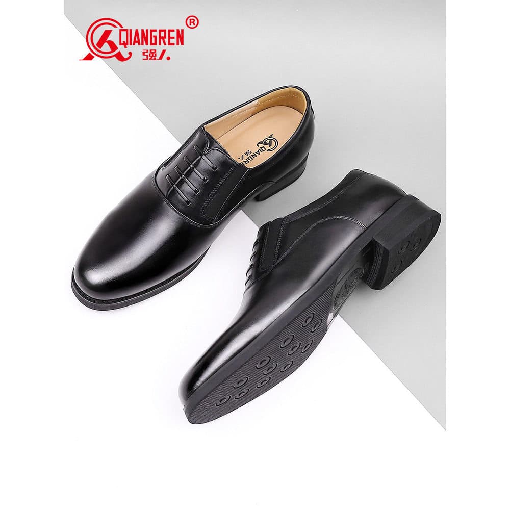 Strongman 3515 Masculino Primavera Outono Genuíno Sapatos de Couro de Três Articulações Couro Genuíno Respirável Negócio