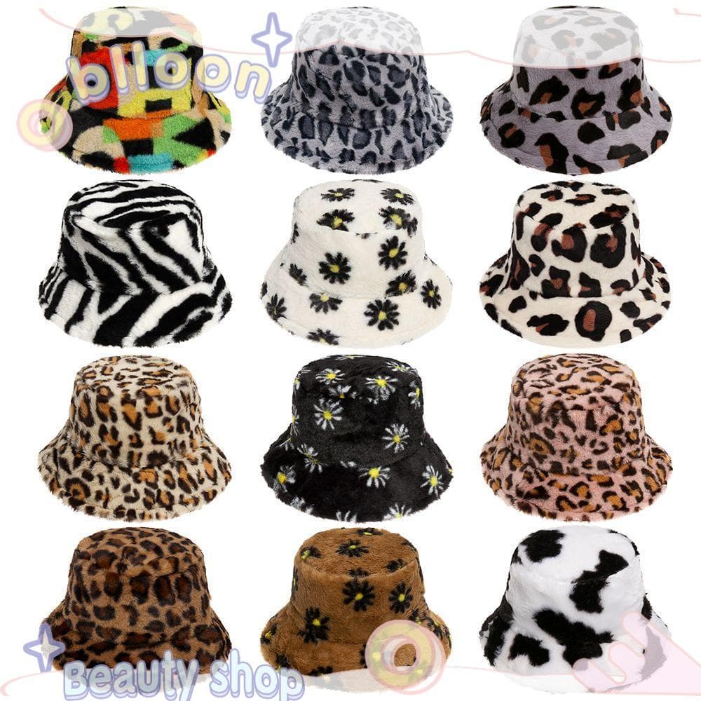 Boné De Pescador BLLOON Feminino Inverno Multicolorido Arco-Íris Vaca Macio E Quente Chapéus Cloche