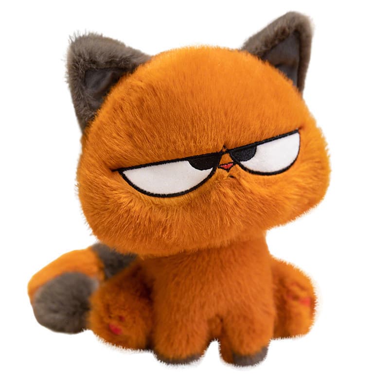 Arraste gato boneca toupeira boneca legal gato brinquedo de pelúcia estrela lua gato crianças acompanhando boneca