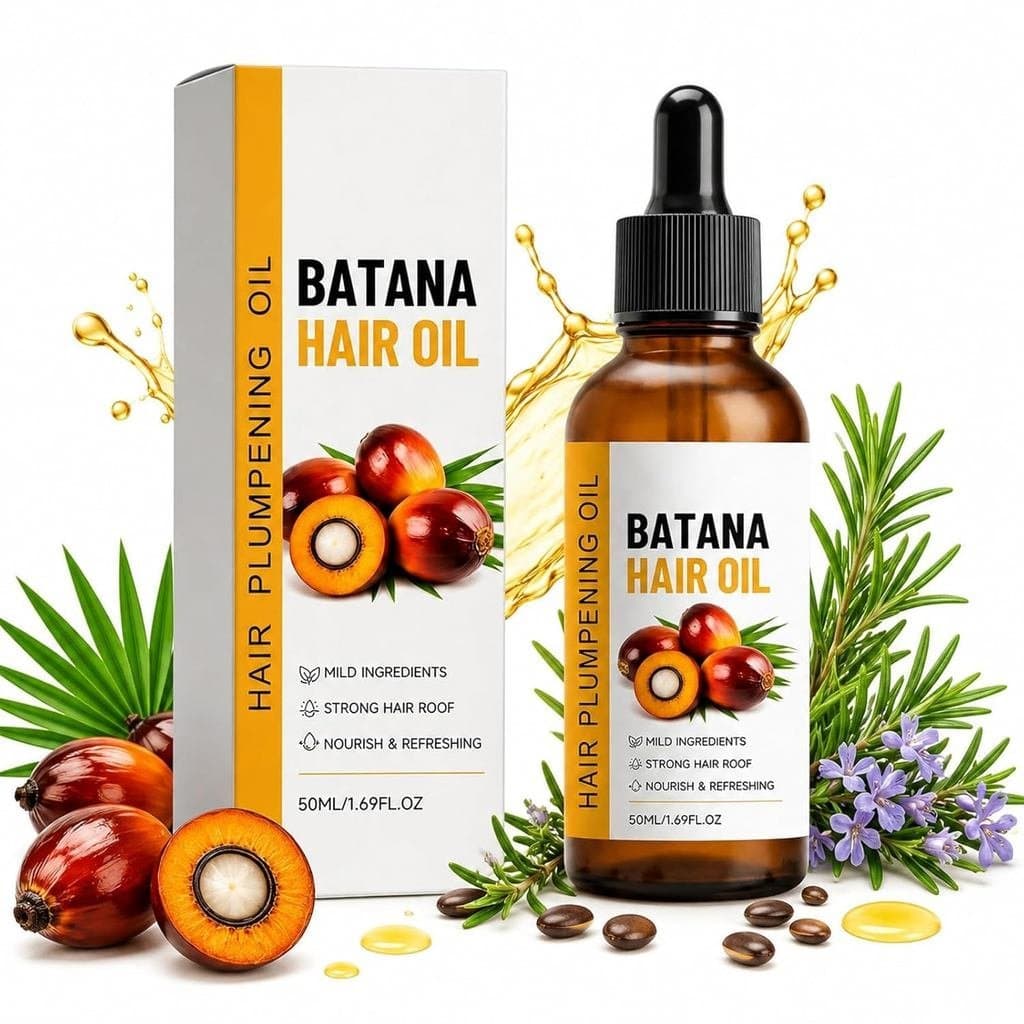 Óleo de Batana para Crescimento Capilar, Gotas Revitalizantes para a Raiz, 1,69 fl oz (1 unidade, 1) | Não pegajoso, lev