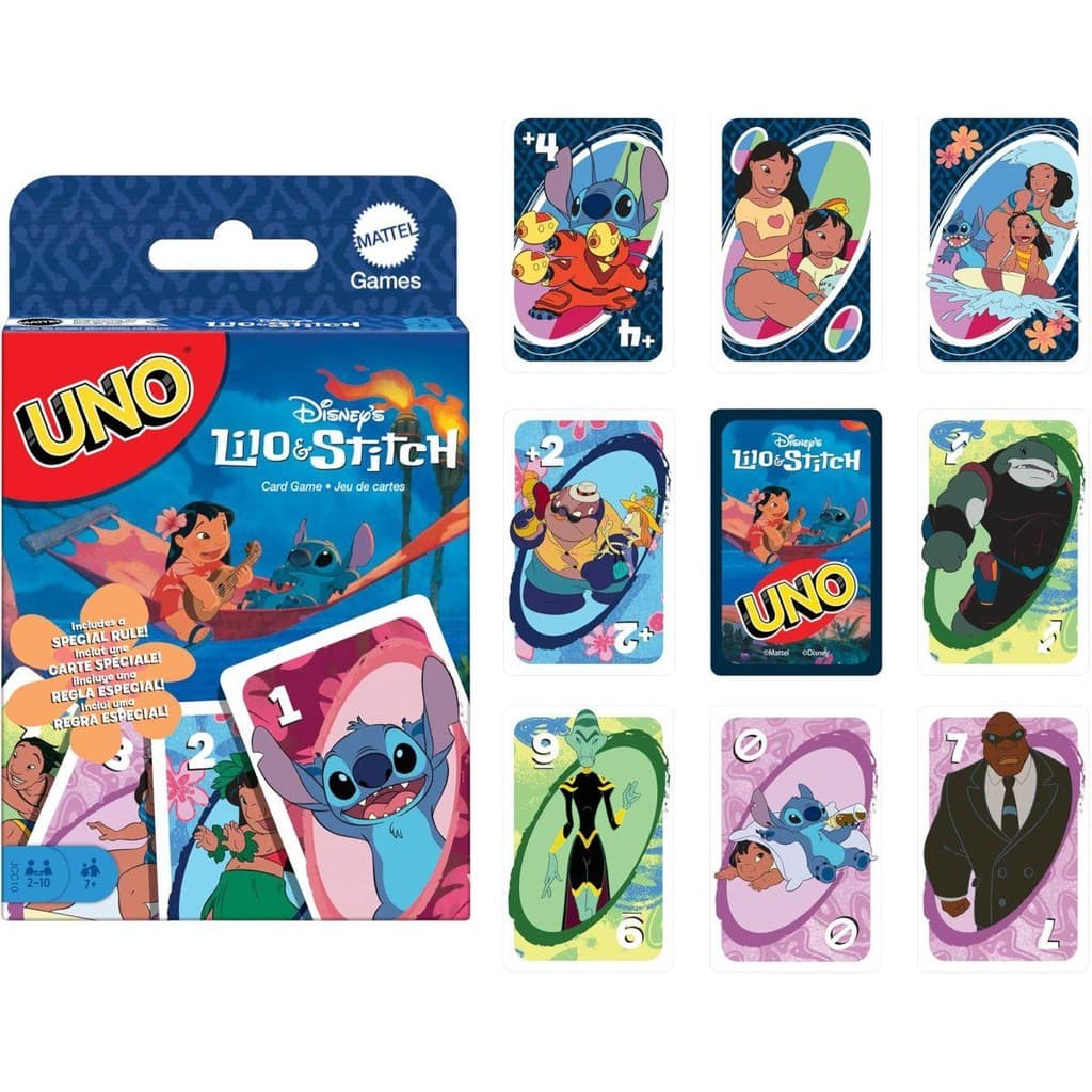 Jogo de Cartas Uno Lilo e Stitch Original Disney Mattel 112C