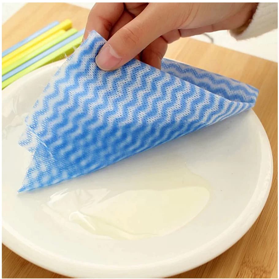 Rolo Pano Limpa Absorve Gordura Limpeza Sujeira Papel Toalha Higiene Esponja Esfrega Suga Flanela