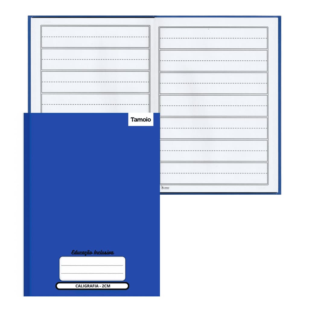 CADERNO CALIGRAFIA 40 FOLHAS PAUTA AMPLIADA 2CM - TAMOIO