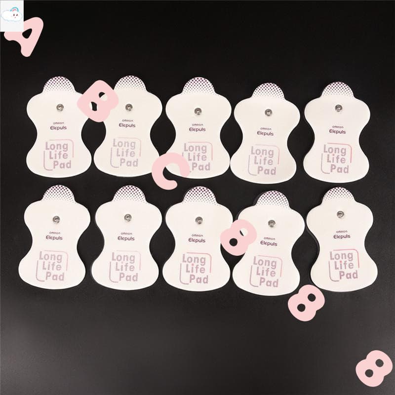 [Tinchigh] 10 Pcs Almofadas De Substituição De Eletrodos Para Massageadores De Omron Elepuls Almofada De Longa Vida