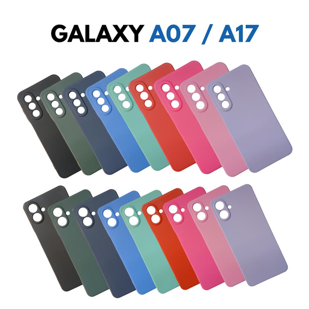 Para Samsung Kit 10 Capas Capinhas Aleatorios A07 / A17 Capa Capinha Case Aveludada Silicone Envio Imediato