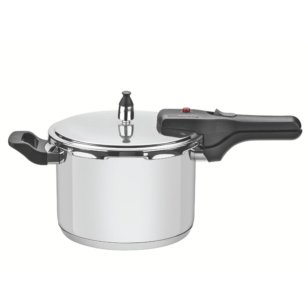 PANELA DE PRESSÃO TRAMONTINA BRAVA 4,5L EM AÇO INOX COM FUNDO TRIPLO
